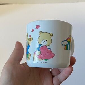 Vintage Peco Melamine Teddy Bear Child Mug